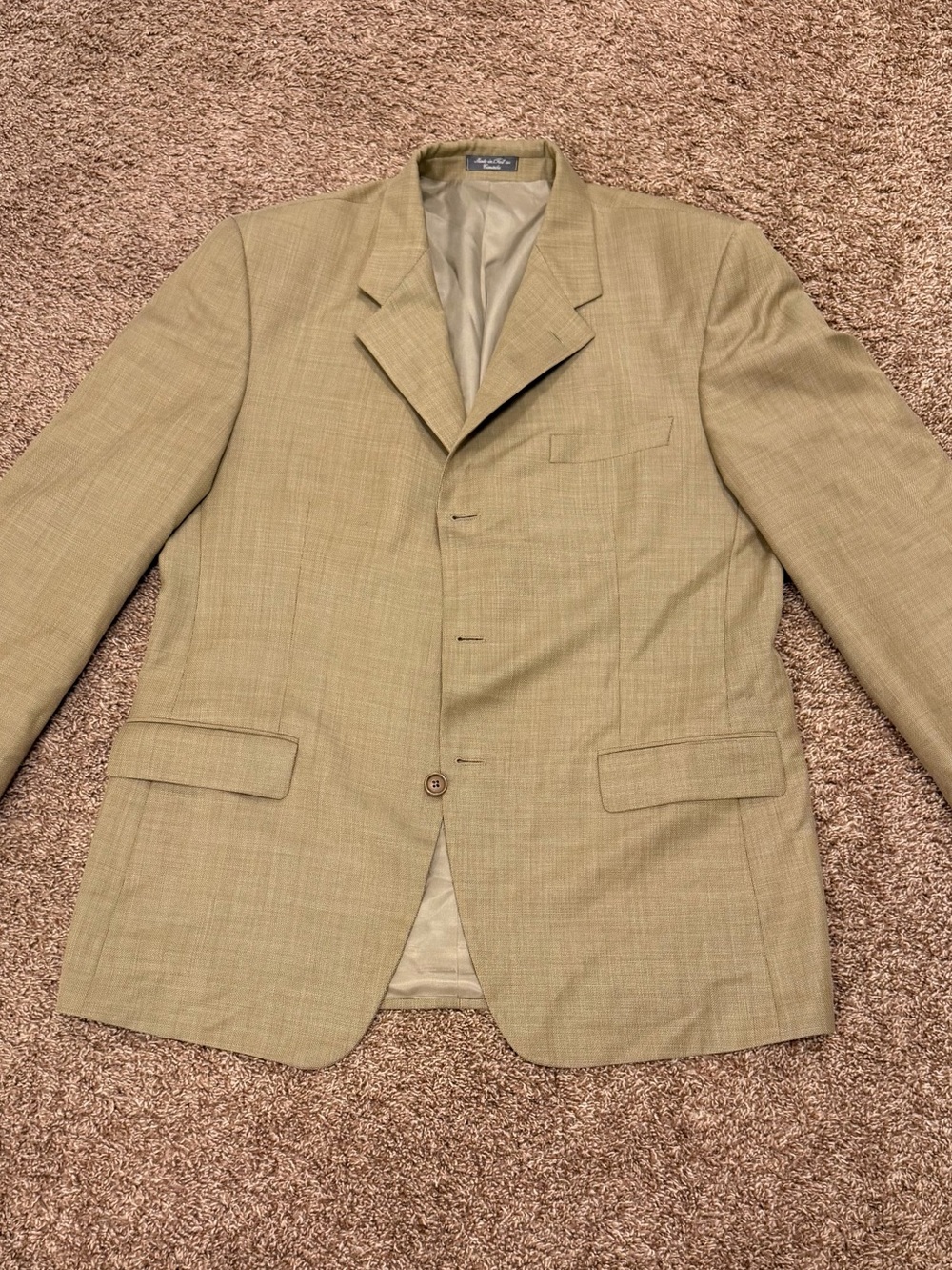 Men's Light Tan‎ Single-Breasted Ultimo Uomo Blazer